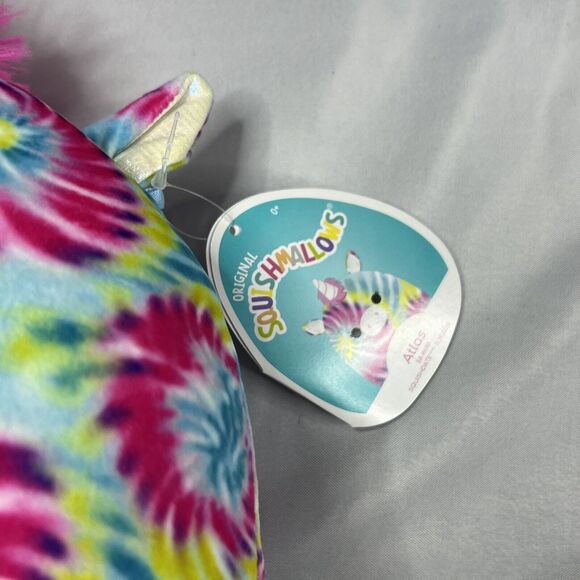 Squishmallows Easter Atlas Tie Dye Unicorn 8" Plush Toy - Picture 3 of 7